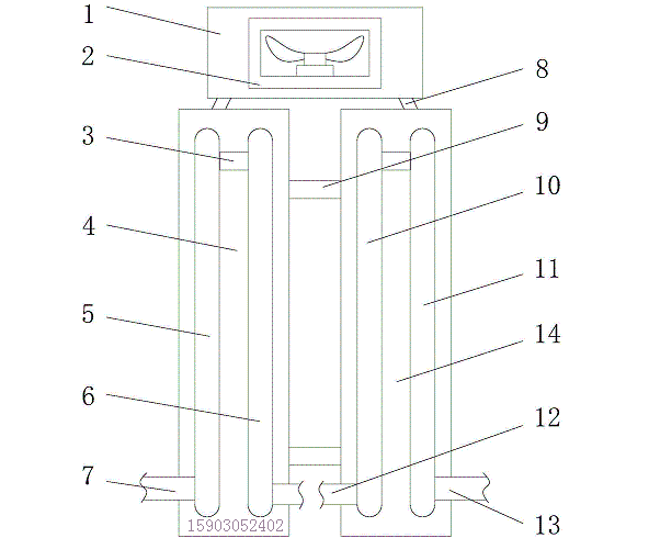 煤粉提升機(jī)專(zhuān)用冷卻機(jī)構(gòu)技術(shù)改進(jìn)及原理
